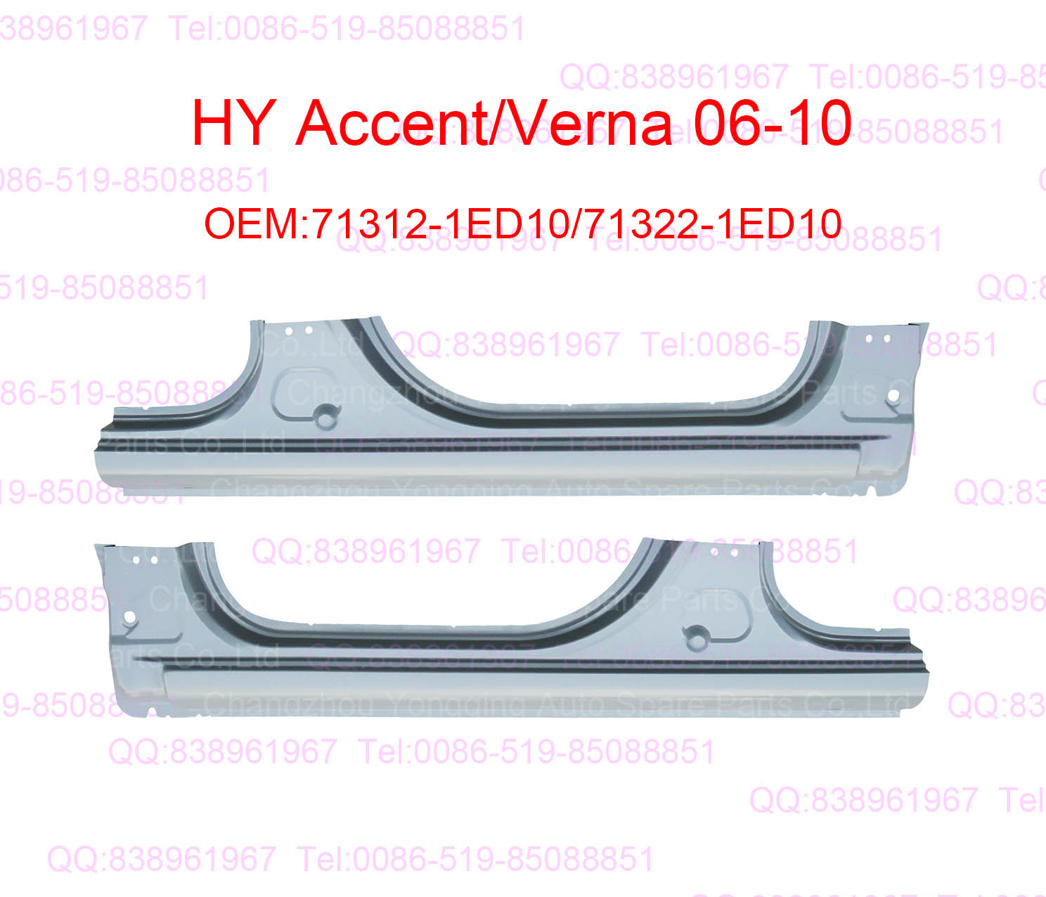 HY Accent 06-10 71312-1ED10 71322-1ED10 Panel Side Sill