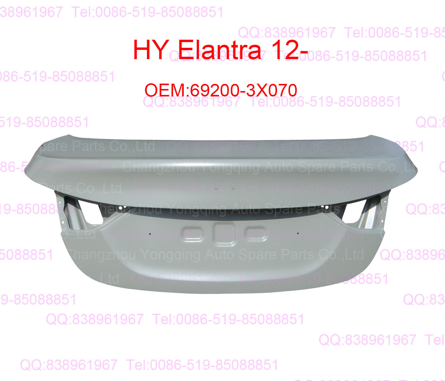 HY Elantra 12- 69200-3x070 trunklid