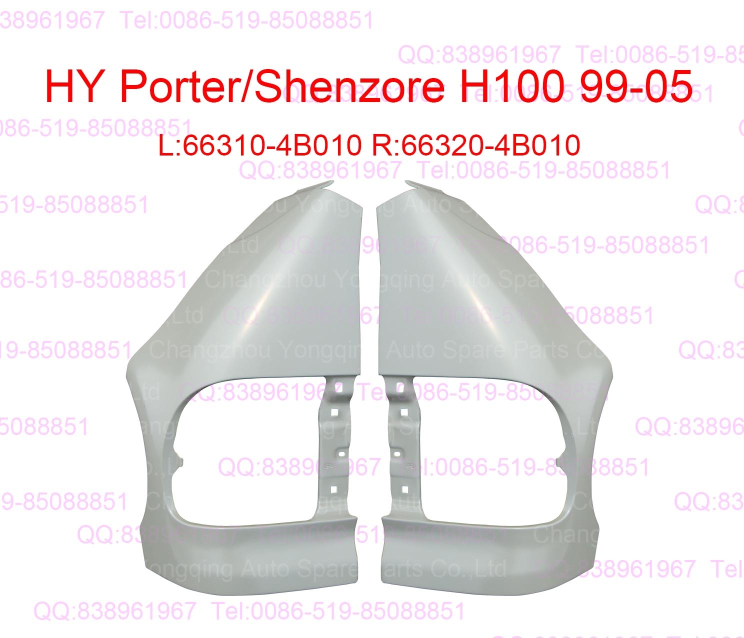 HY Porter 99-05 66310-4B010 66320-B4010 Front fender