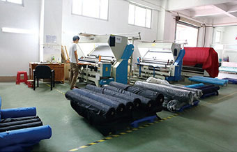 Fabric testing area Fabric testing area