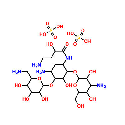 Amikacin Disulfate CAS 39831-55-5 Amikacin Disulfate CAS 39831-55-5