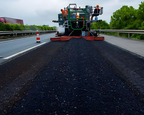 Asphalt stabilizer for highways