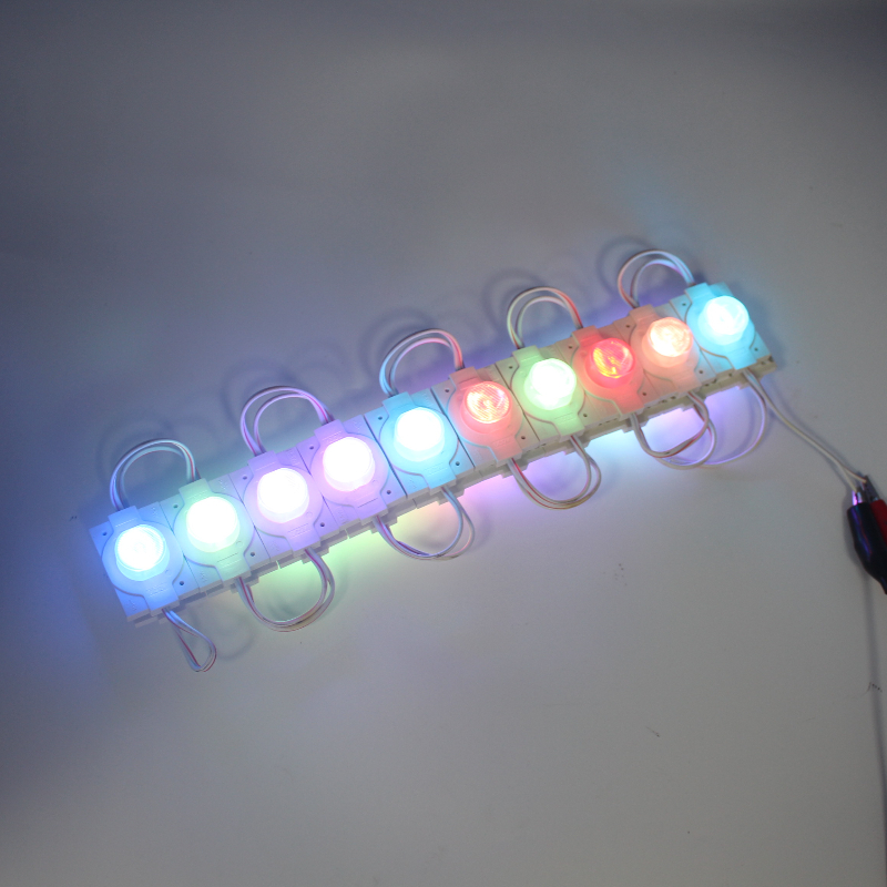Módulo LED RGB lateral DC12v creativo y duradero SMD3030 para iluminación lateral publicitaria, caja de 4832 mm