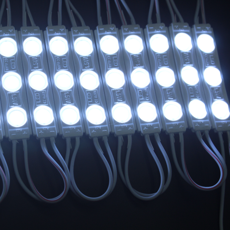 Superoferta: Tira de luces LED de módulo de inyección con 3 luces súper brillantes SMD. Módulos LED para publicidad luminosa y retroiluminación