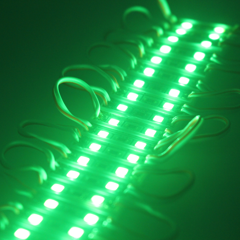 Venta al por mayor de módulos de luz LED mini creativos, económicos, de alta luminosidad, impermeables y de 12 V; módulo de luz de color completo de 2 chips LED para caja de luz