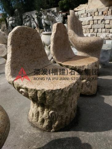 Tree stump chair