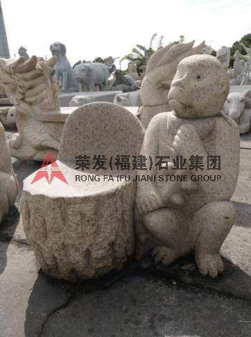 Sitting on a monkey chair