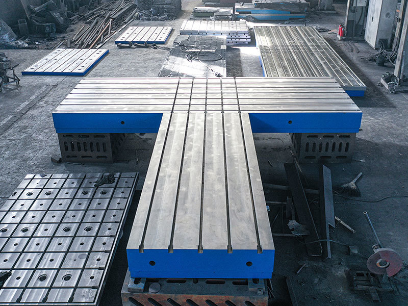 The problem of detection accuracy error of cast iron platform