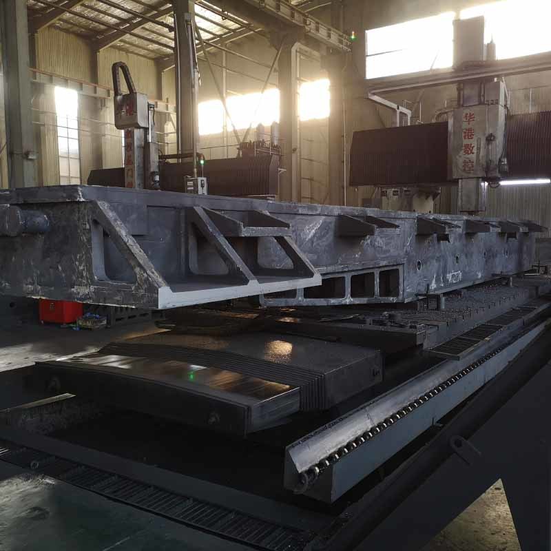 Heavy duty CNC machine bed