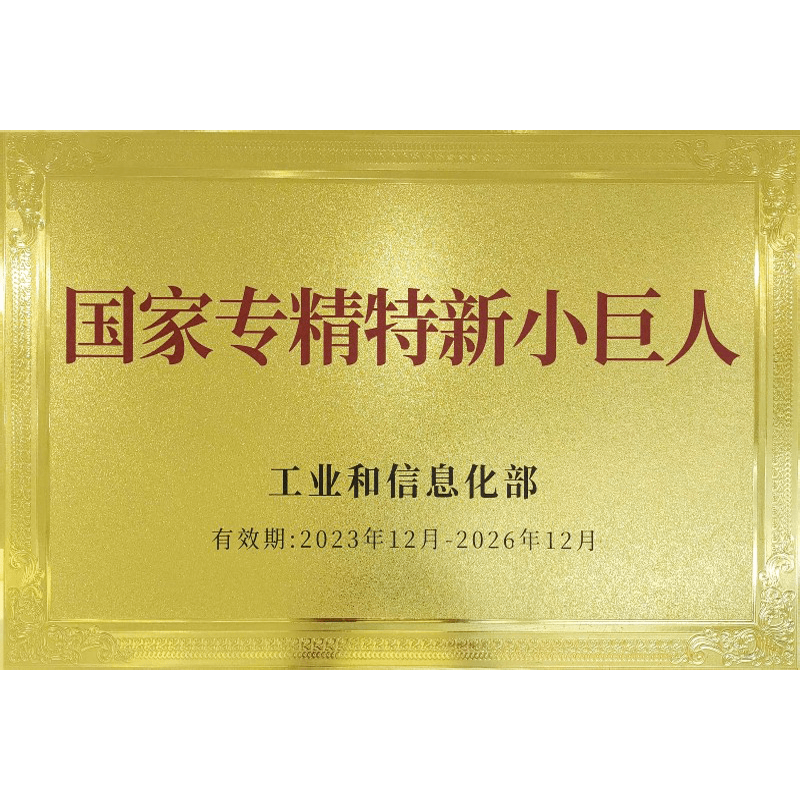 国家专精特新小巨人