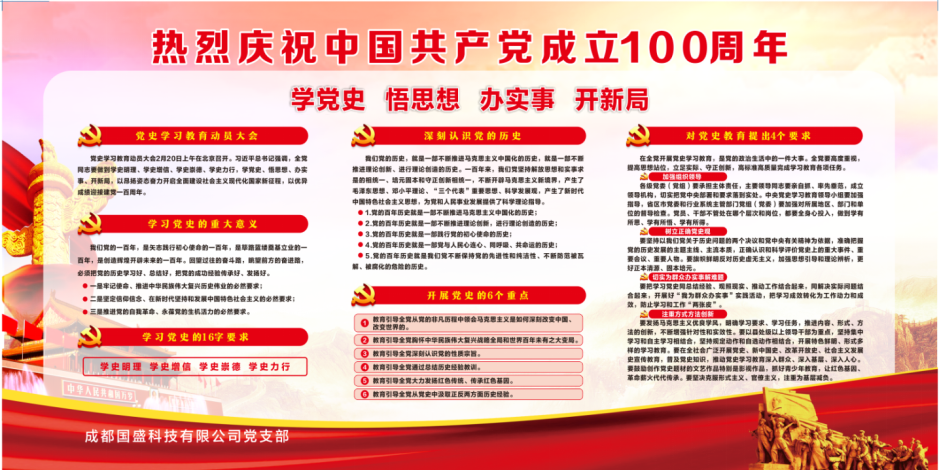 庆百年建党—公司党支部庆祝建党百年座谈会