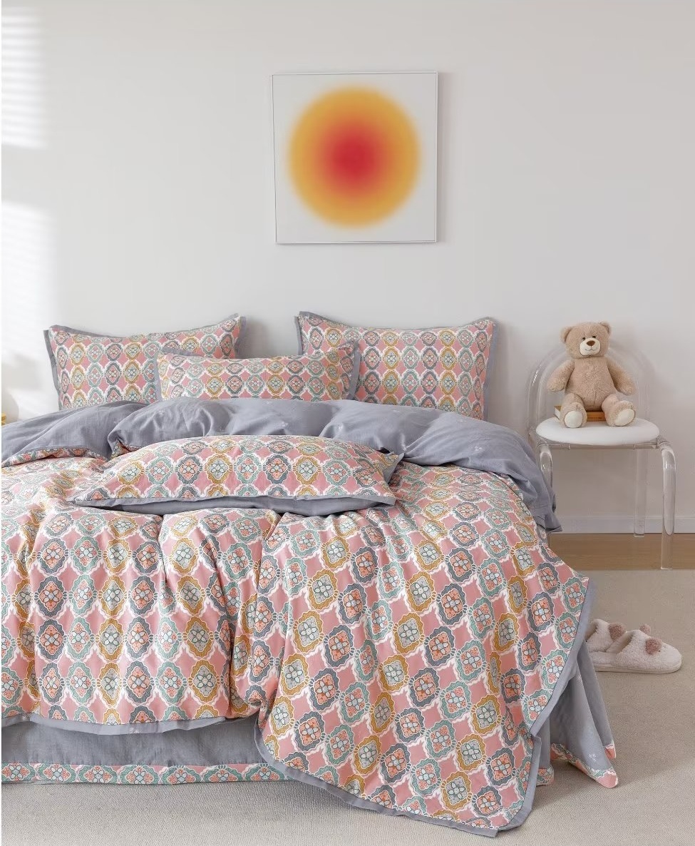 Printed Cotton Etamine Double Layers