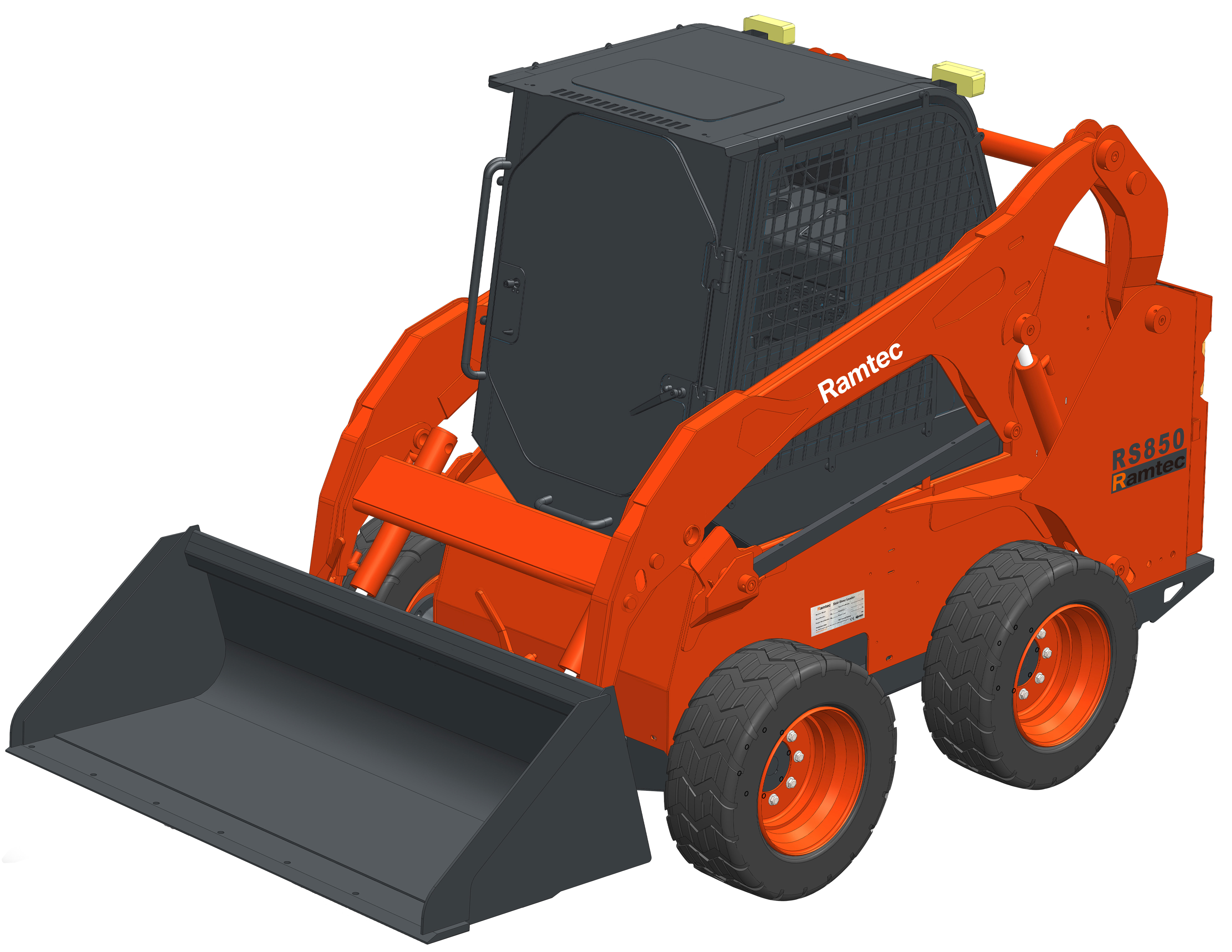 Vertical-lift   Ramtec machine is engineered for lift-and-carry,providing maximum reach at full height and the middle of high-side trucks.
