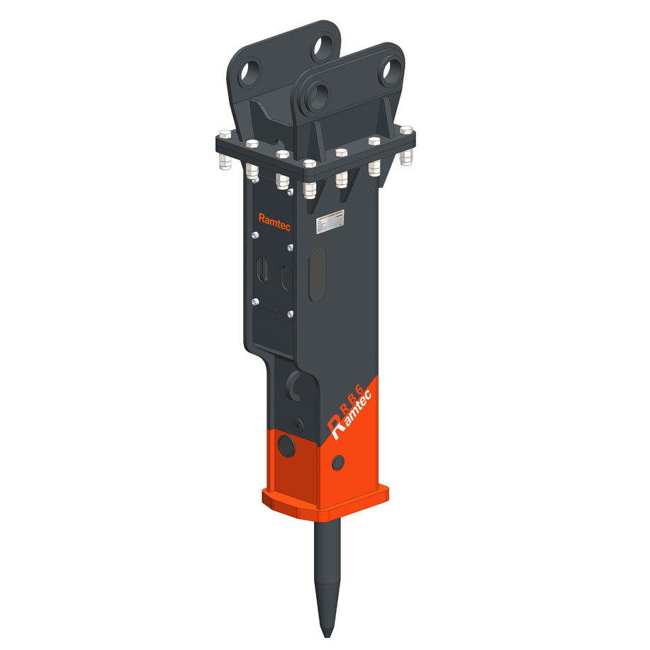 Job Site of RB Series Hydraulic Hammer/Breaker for Excavator or Backhol Loaders Job Site of RB Series Hydraulic Hammer/Breaker for Excavator or Backhol Loaders