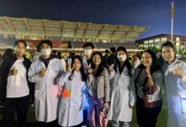 曹妃甸职业技术学院举行中泰外国友人交流会