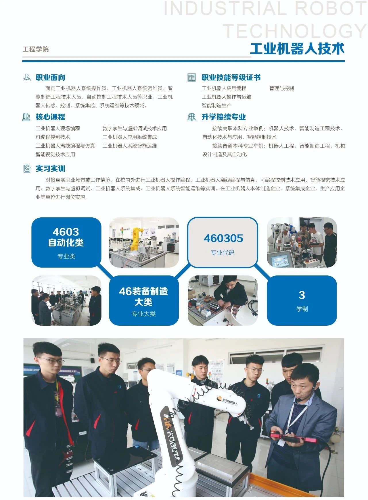 工学融通，守正创新”带你走进工程学院工业机器人技术专业