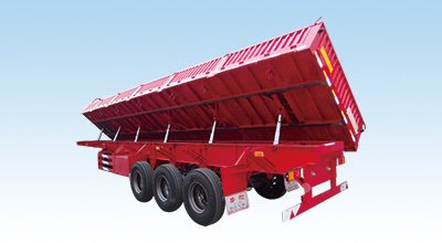 Self-dumping semi-trailer series