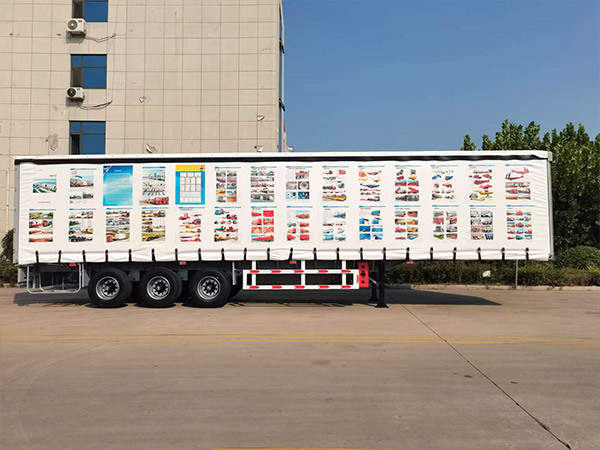 Side curtain semi-trailer