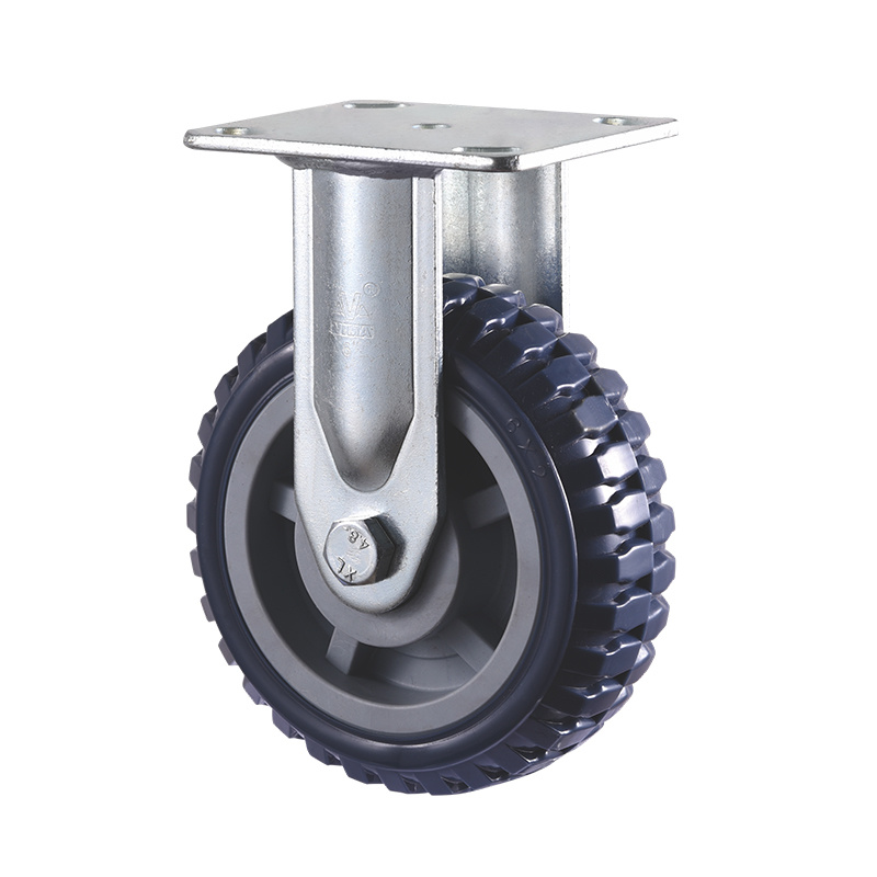 VIMA Gris oscuro 4 a 8 pulgadas PU PP Rueda giratoria de alta resistencia
