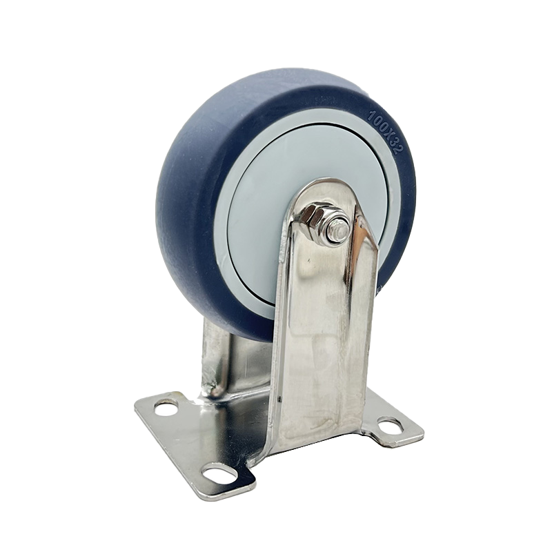 VIMA Rueda giratoria de servicio mediano de acero inoxidable TPR PP de 2.5 pulgadas a 5 pulgadas