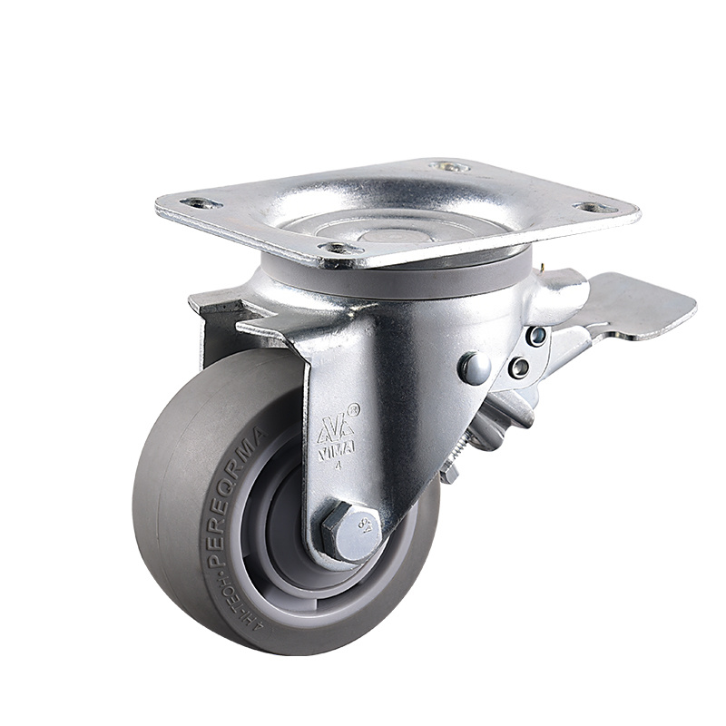 VIMA 4Inch to 8Inch TPR PP Waste Bin Caster
