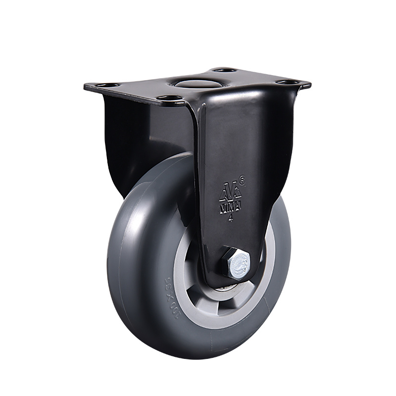 VIMA Black 3Inch to 5Inch Electrophoretic PU PP Medium Duty Caster