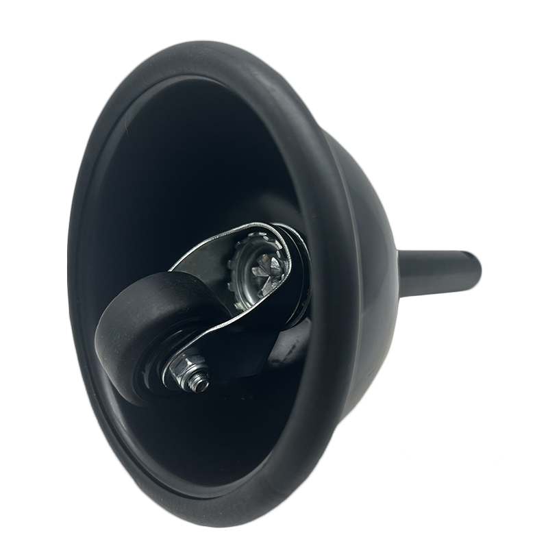 Rueda giratoria de fundición de metal VIMA Caster completa, cubierta de cúpula, de 2 pulgadas, TPR PP, con aro de TPR para plataformas móviles con pies de copa