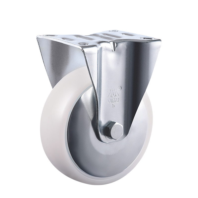 VIMA White 3.5Inch to 8Inch Fixed PP Industrial Caster
