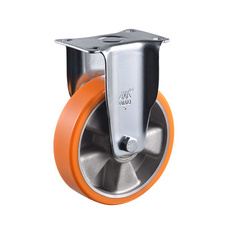 VIMA Orange 3Inch to 5Inch PU Aluminum Medium Duty Caster