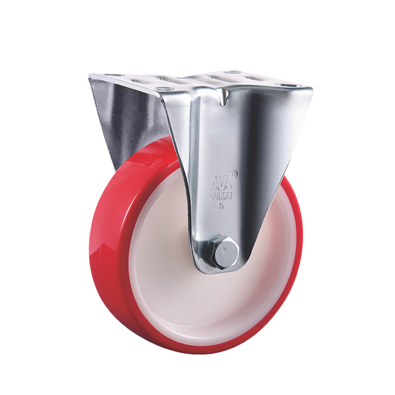 Rueda industrial VIMA Red de 3.5 a 5 pulgadas de PU PP