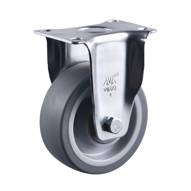 VIMA Gris 3 a 5 pulgadas TPR PP Rueda giratoria de servicio mediano