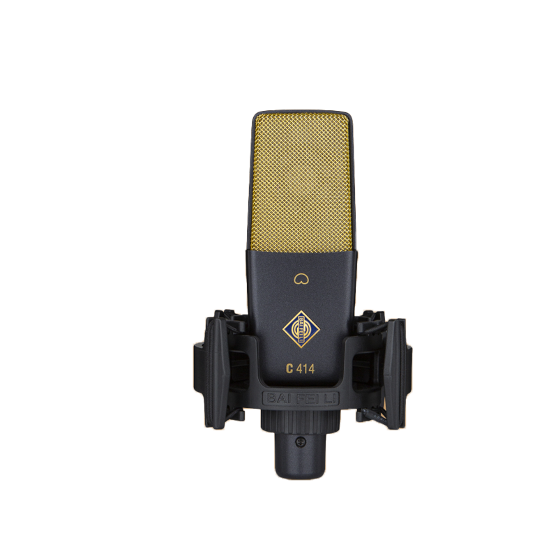 C414 large-diaphragm condenser microphone for live streaming