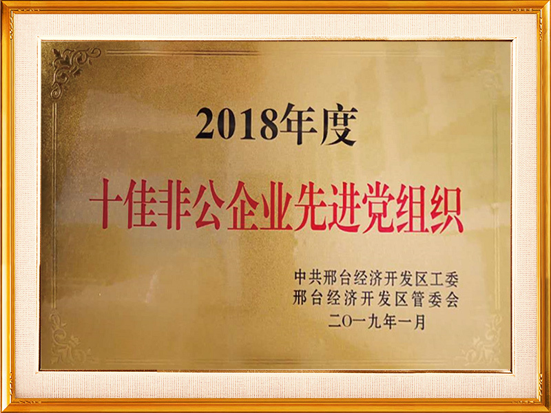 十佳非公企業(yè)先進黨組織