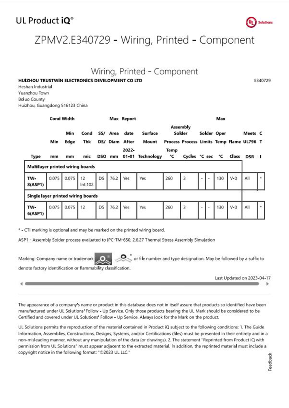 UL certification (American certification) UL certification (American certification)