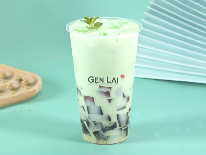 Black Brick Mint Milk Tea