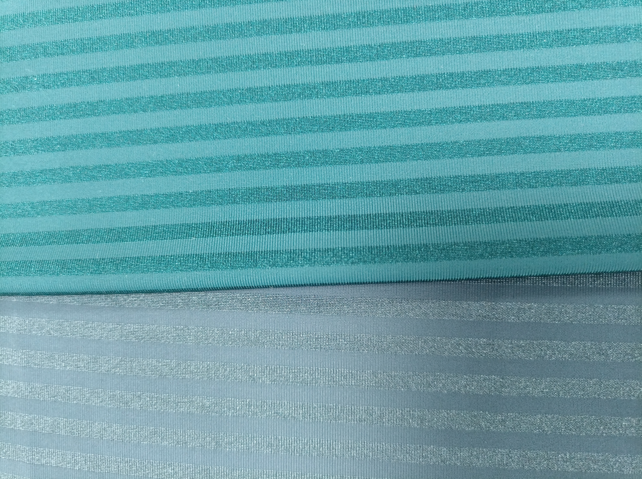 Shiny stripe fabric