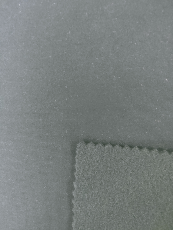 High stretch cotton-like Interwoven looped fabric