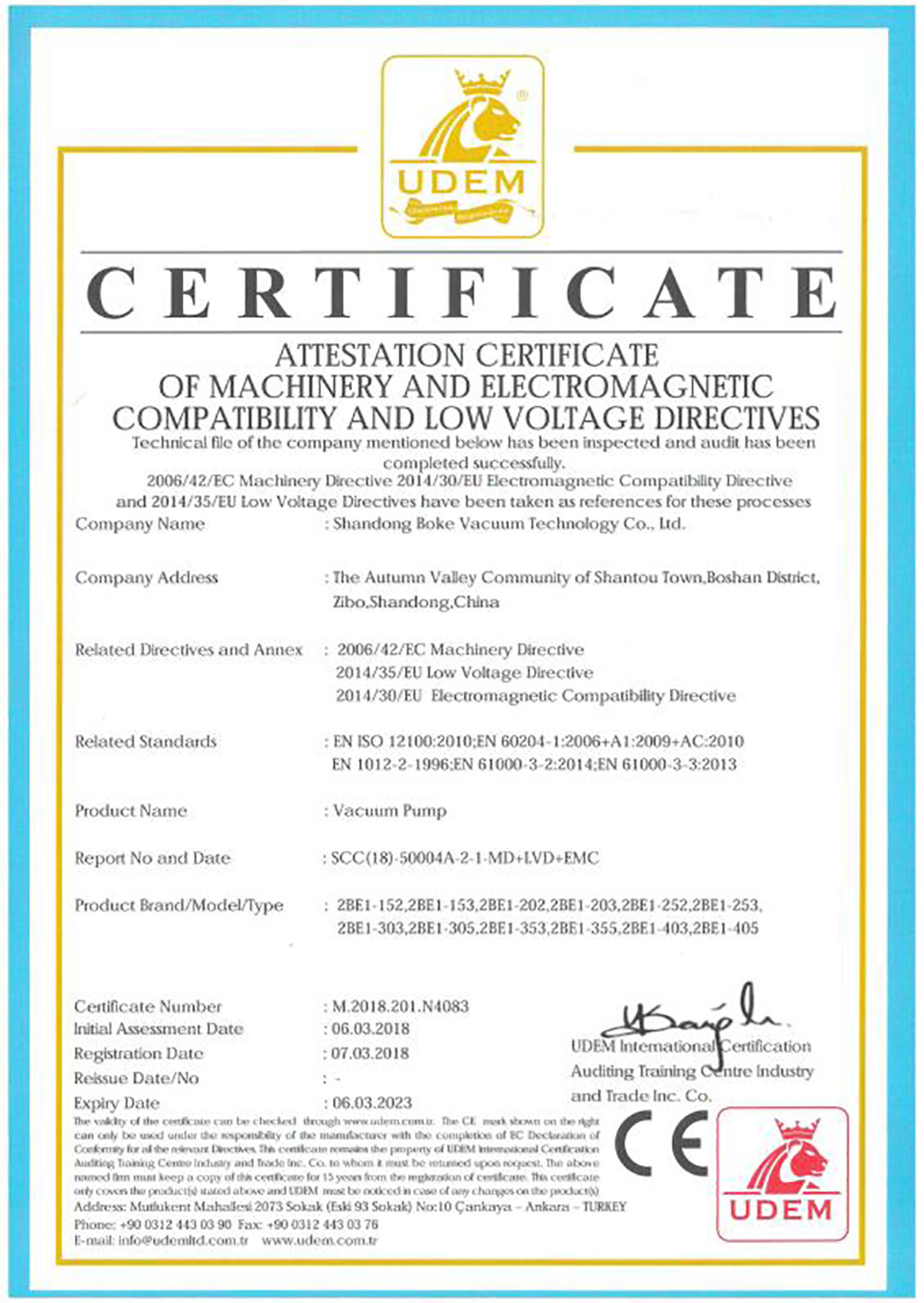 CE certification