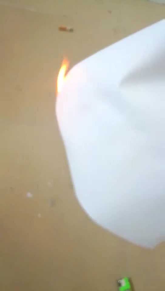 turns into powder after burning