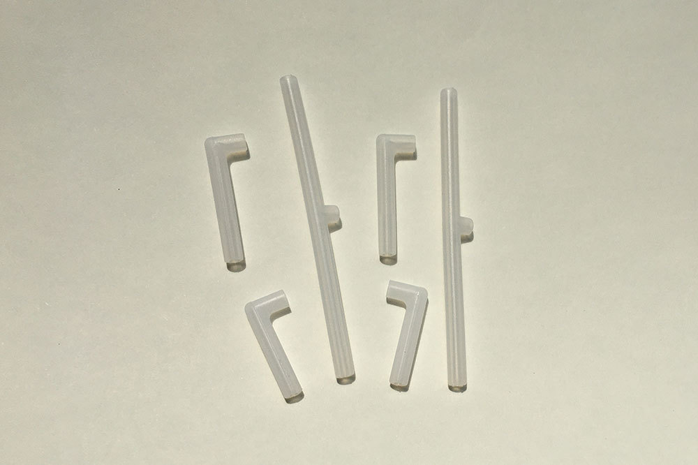 Molded silicone tube