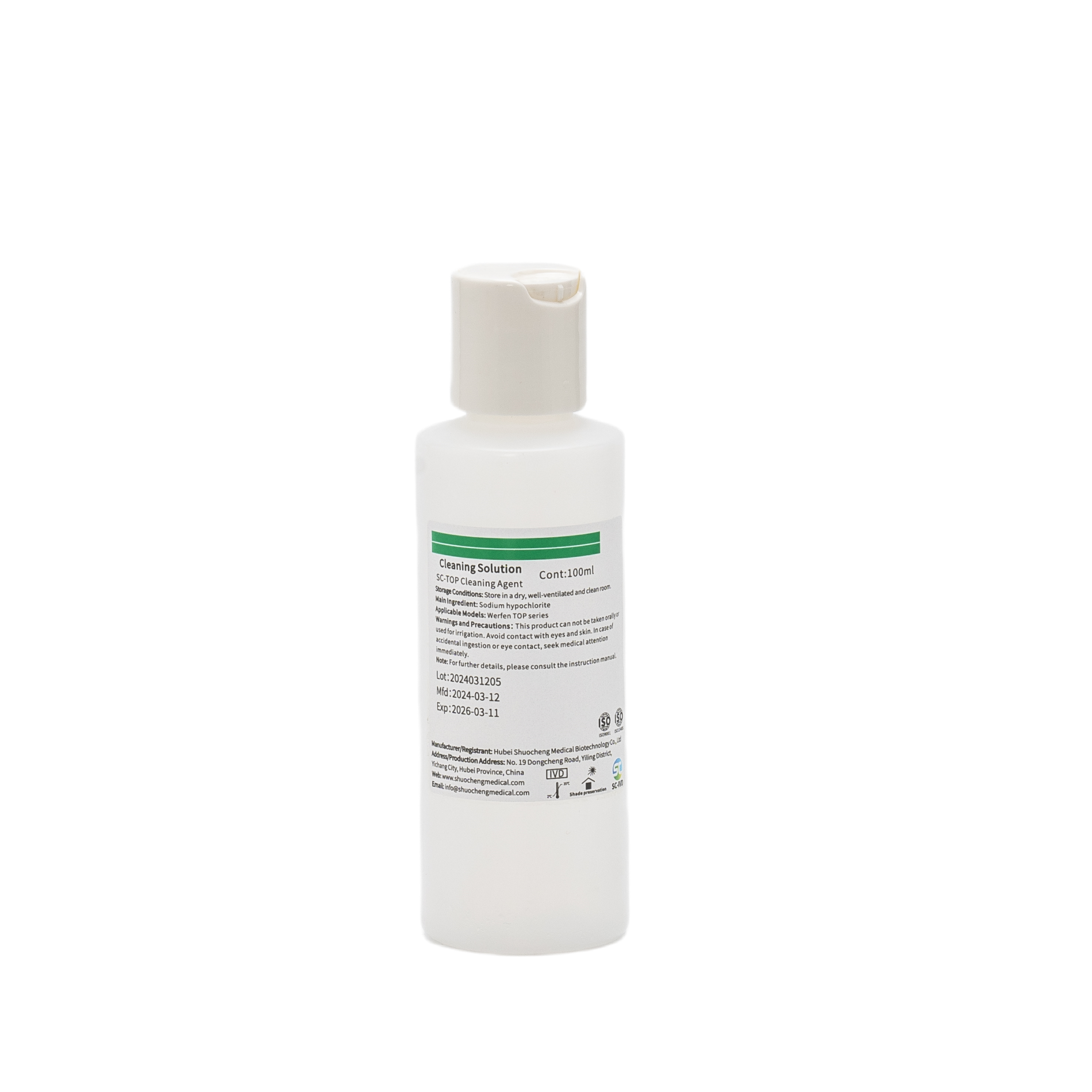 Agente de limpeza superior Clean B Solução de limpeza do analisador de coagulação