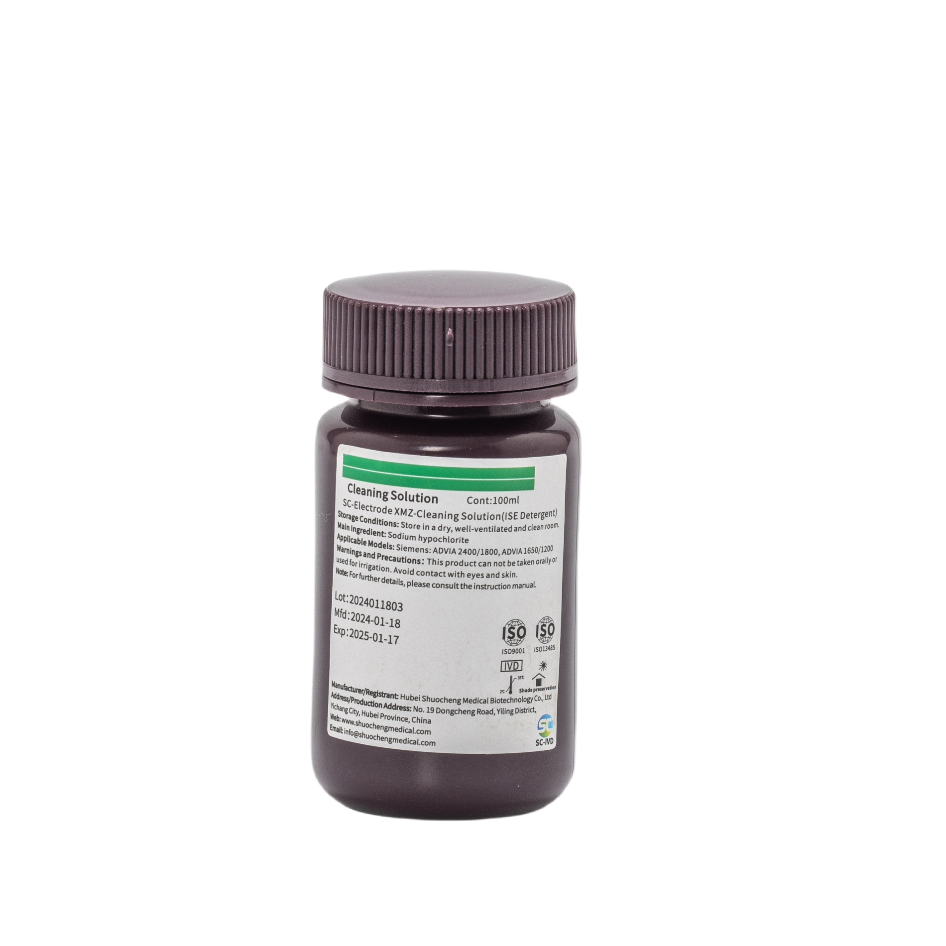 Solução de Limpeza ISE XMZ - Série de Eletrolitos Siemens