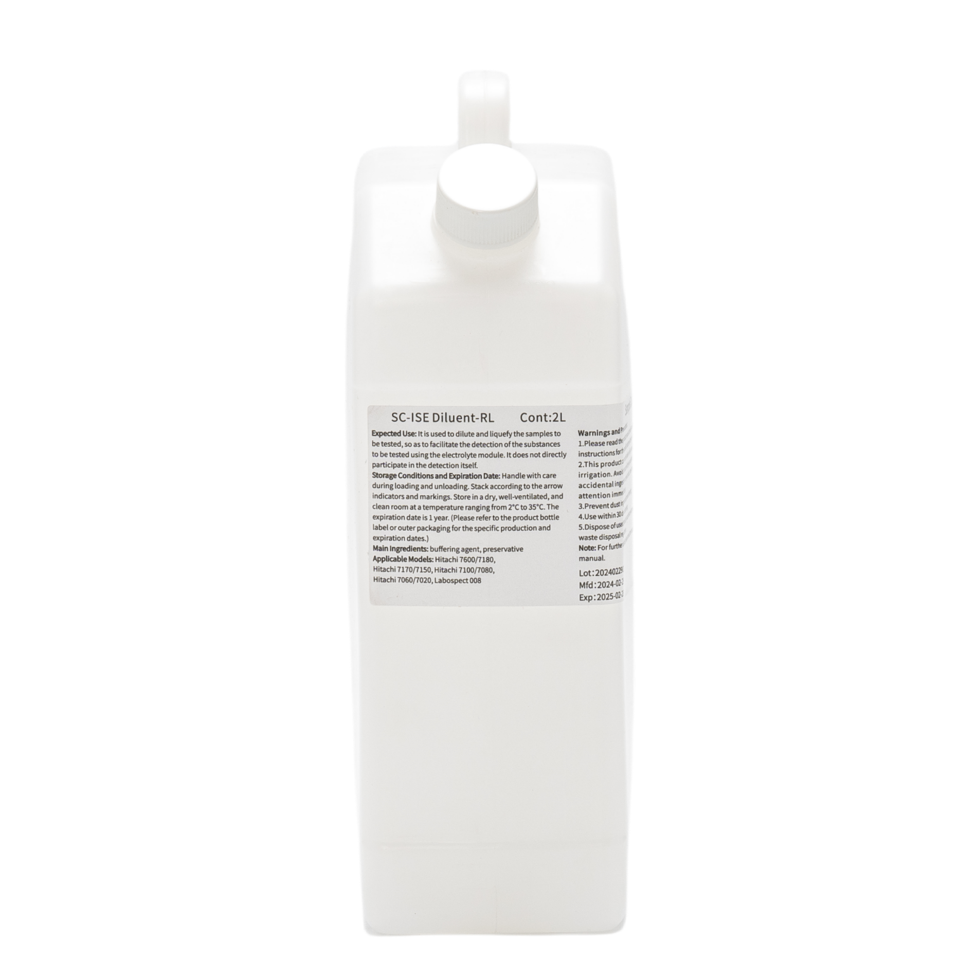 Soluções ISE e detergentes para o limpador de analisador Hitachi 7600/7180