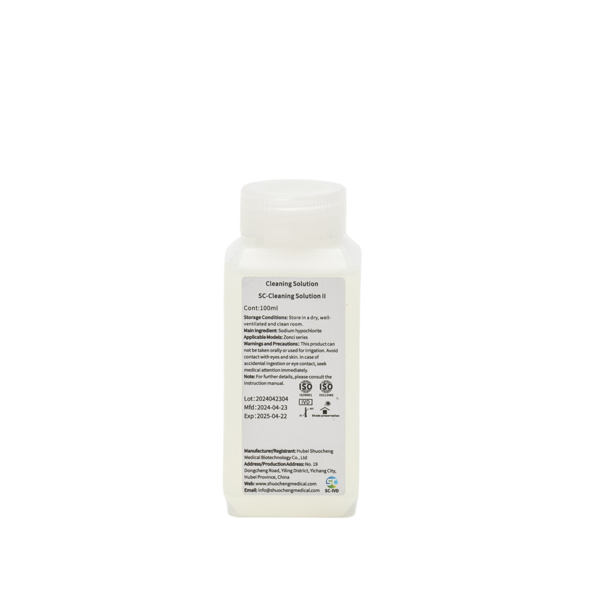 Zonci Cleaning Solution for Coagulation Analyzer Cleaner