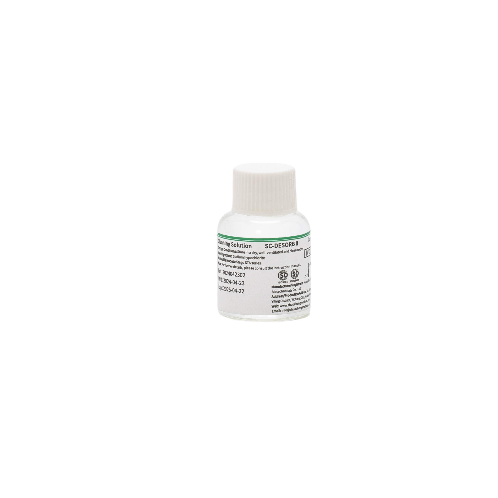 15mL de reagente do analisador de coagulação Diagnostica Stago Desorb II