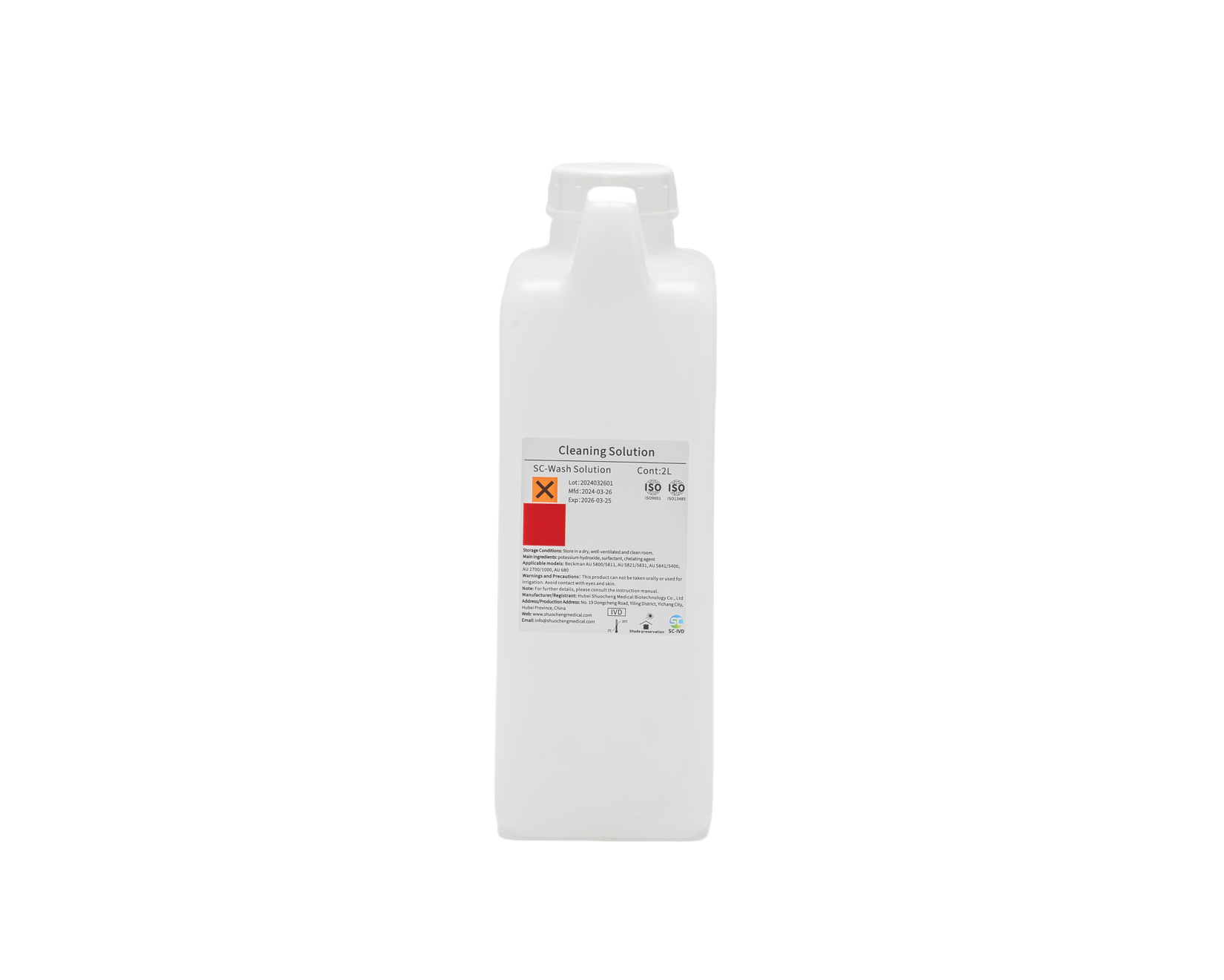 SC-biochemical AU-wash solution compatible with Beckman Biochemical Analyzer Cleaner AU series