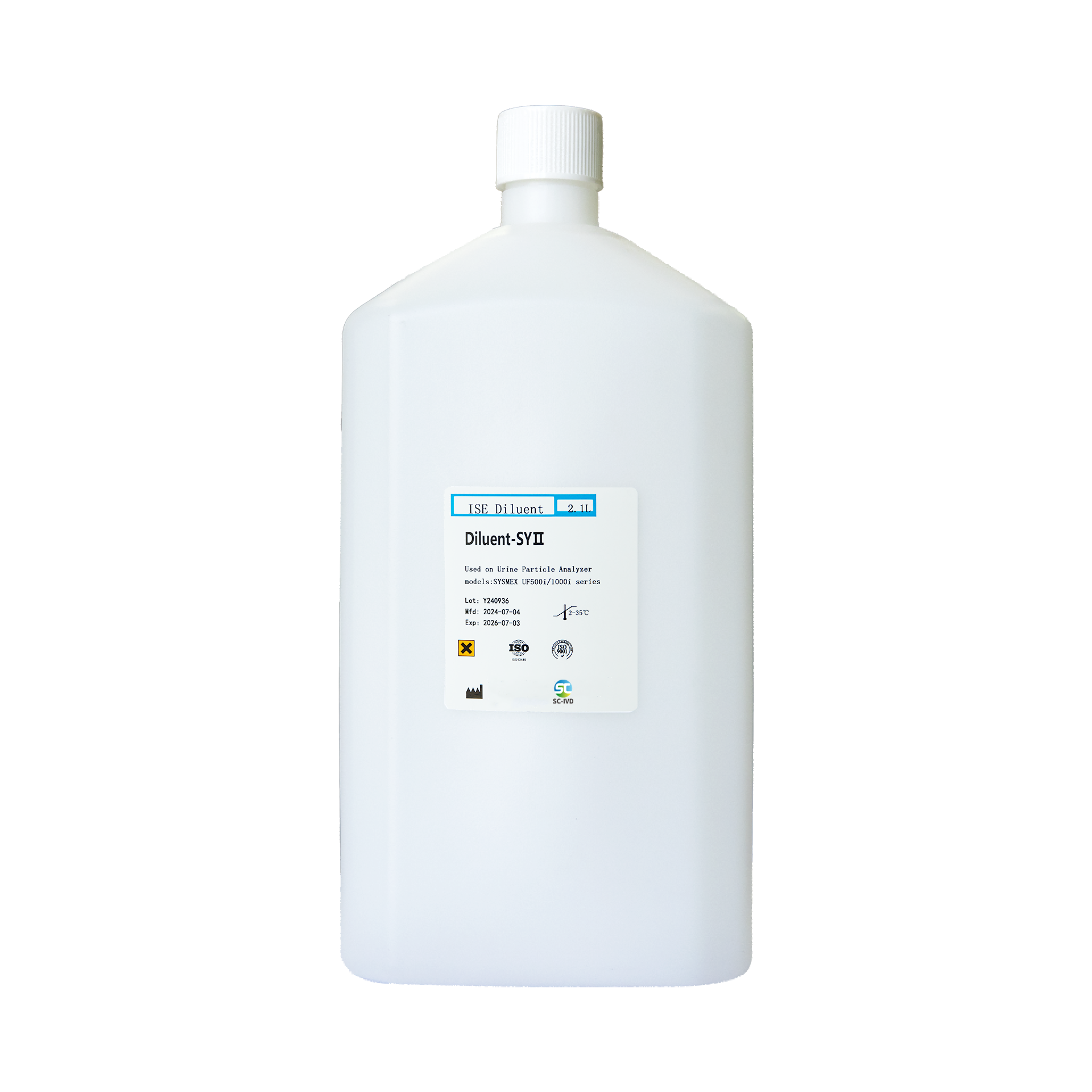 ISE Diluent- SYⅡDiluição de amostra - diluente de bactérias para o analisador de partículas de urina Sysmex UF500i/1000i