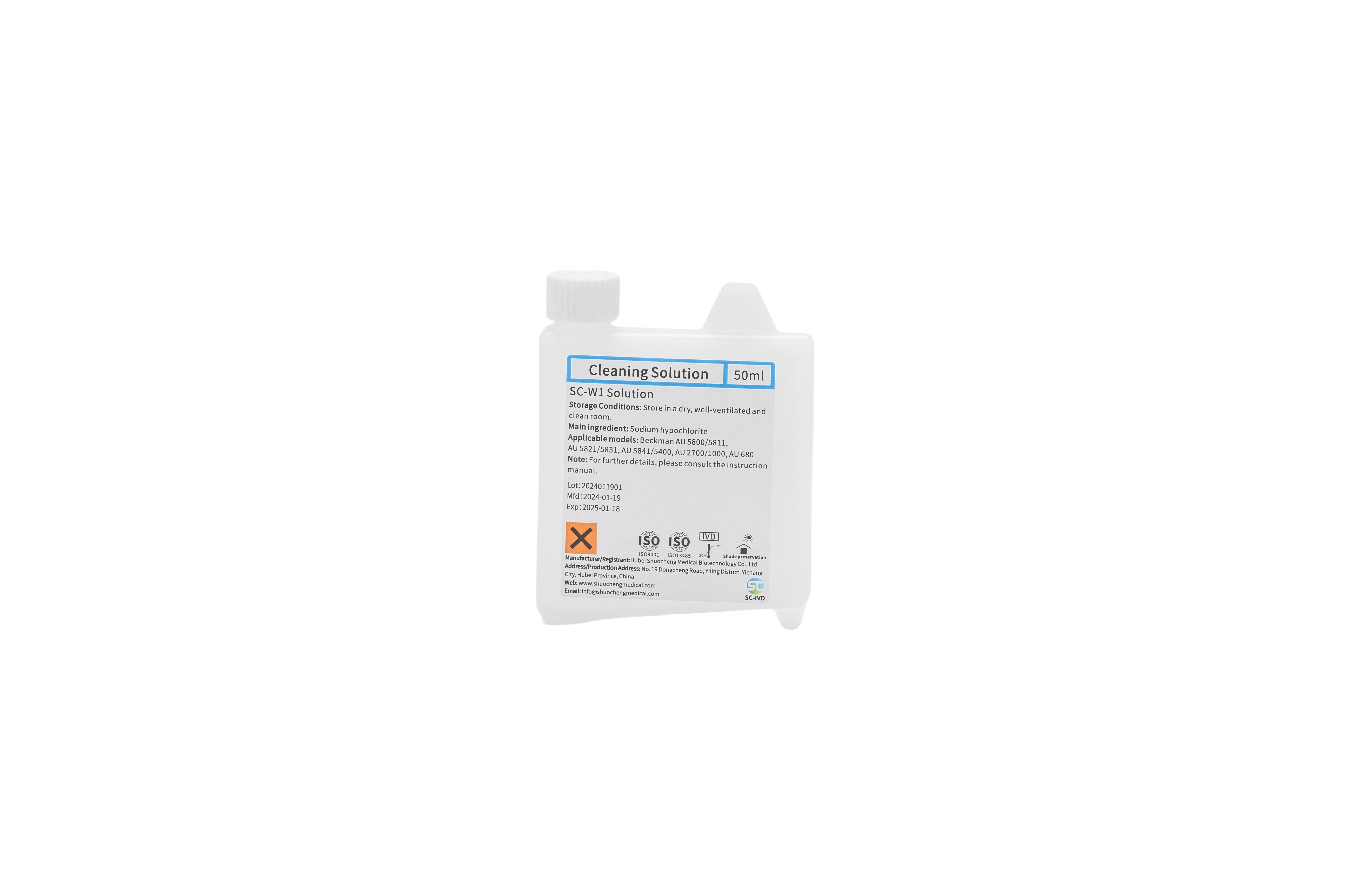 Suitable for Beckman Biochemical Analyzer  SC-Biochemical W1 Alkaline-Cleaning Solution