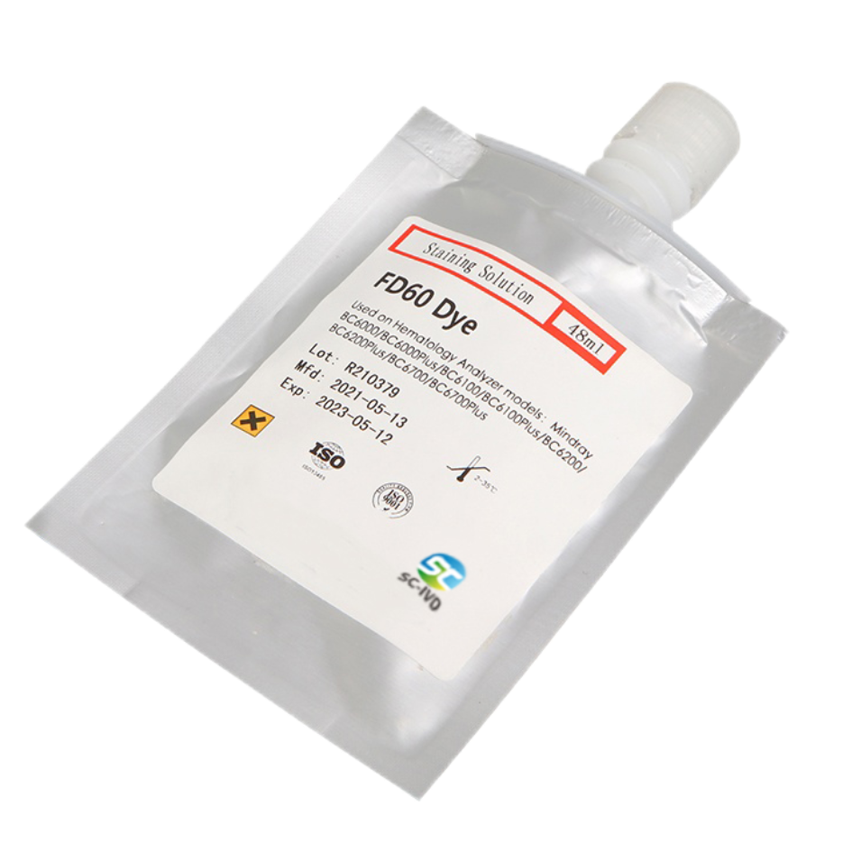 Medical Analyzer CBC Hematology Reagents Fit for Mindray Hematology Dye Solution FD60 12ml/48ml