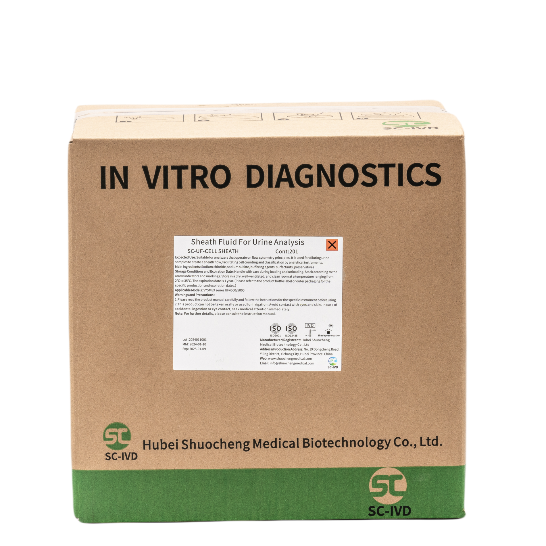 Sheath fluid for Sysmex UF4500/5000 urine Particle Analyzer